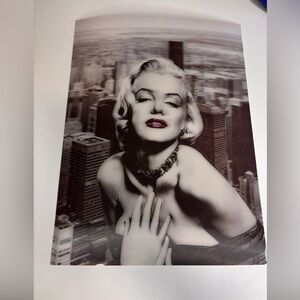 Black and White Marilyn Monroe 3D Art lenticular picture